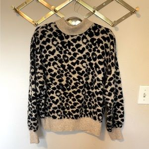 Leopard print sweater